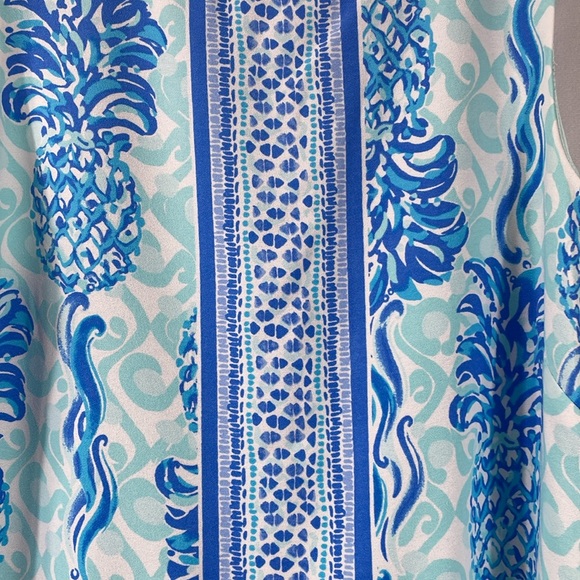 Lilly Pulitzer Donna Romper Out Of The Blue Size 8 EUC - Picture 2 of 11